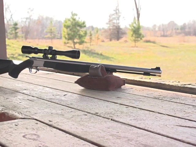 CVA® 50 cal. Optima® V1 Powder Muzzleloader Rifle with Scope Black / SS - image 10 from the video